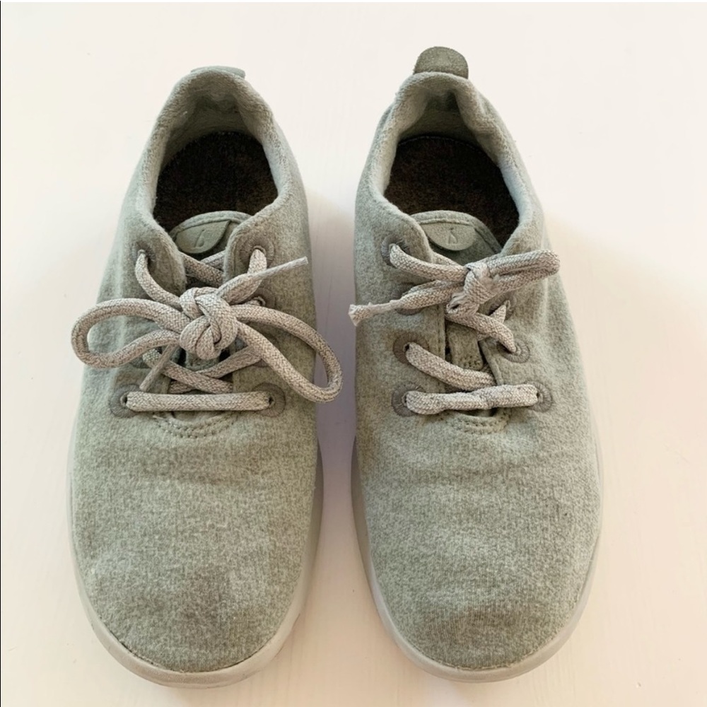 Allbirds Moss Green Wool Tennis Shoes